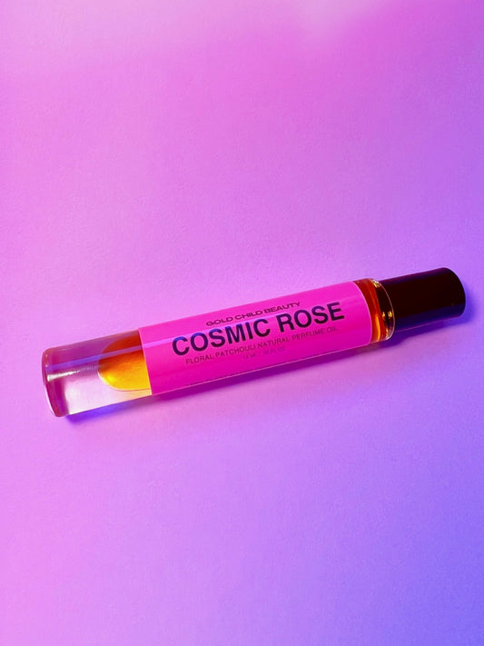 COSMIC ROSE: Floral Patchouli Natural Perfume